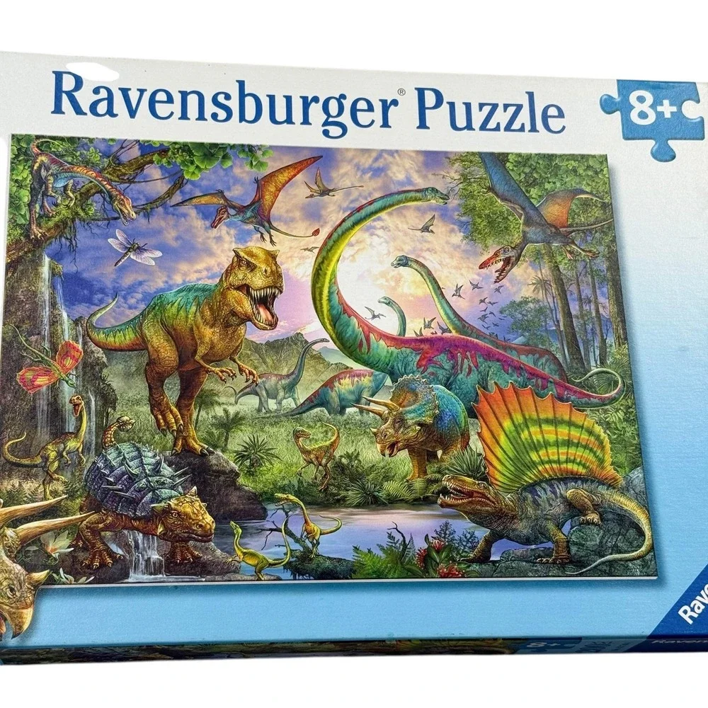 Ravensburger Realm Of The Giants Dinosaurs‎ 200 XXL Pieces Puzzle Complete